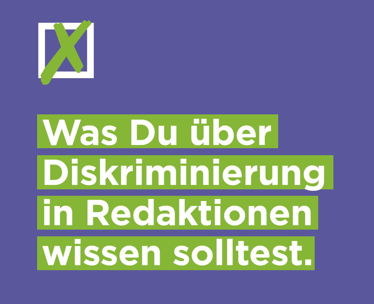 Diskriminierung In Redaktionen | Wissen & Tools | NdM